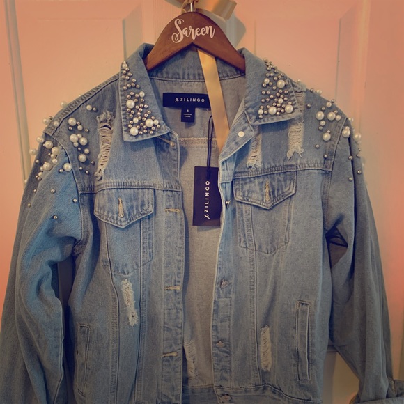 Pearl  jean jacket - Picture 1 of 3